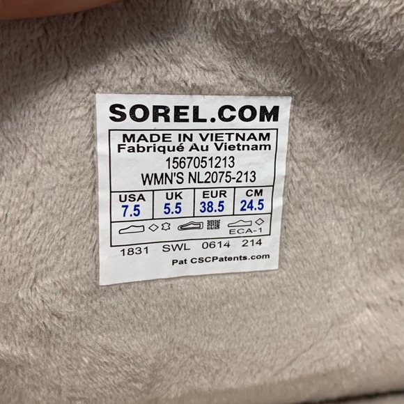 NWOT SOREL Tall The Campus Peatmoss Boots size 7.5 - Picture 8 of 8